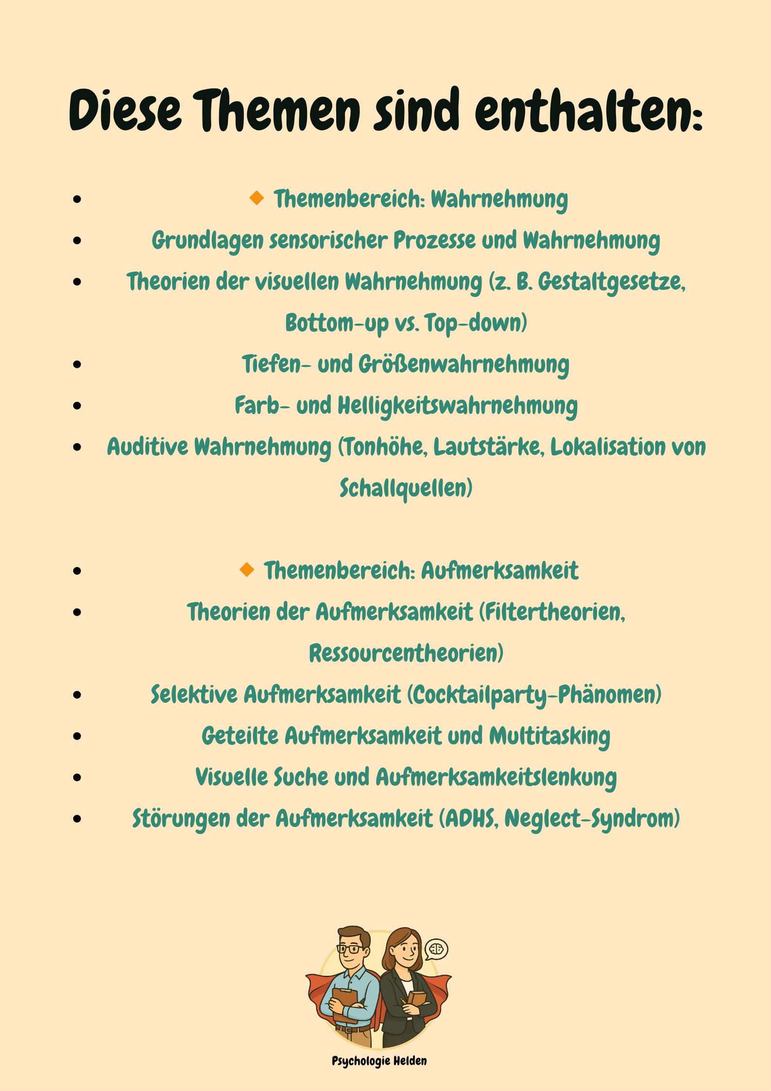 Allgemeine Psychologie I – Wahrnehmung, Aufmerksamkeit, Gedächtnis & Emotion einfach erklärt Großansicht 3