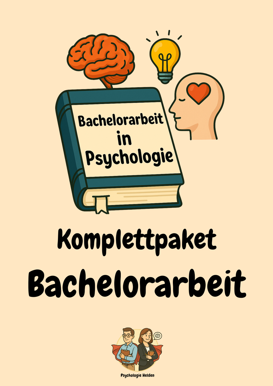 Komplettpaket Bachelorarbeit: Forschung, Schreiben & Bestehen – Bachelor Psychologie Vorschau 1