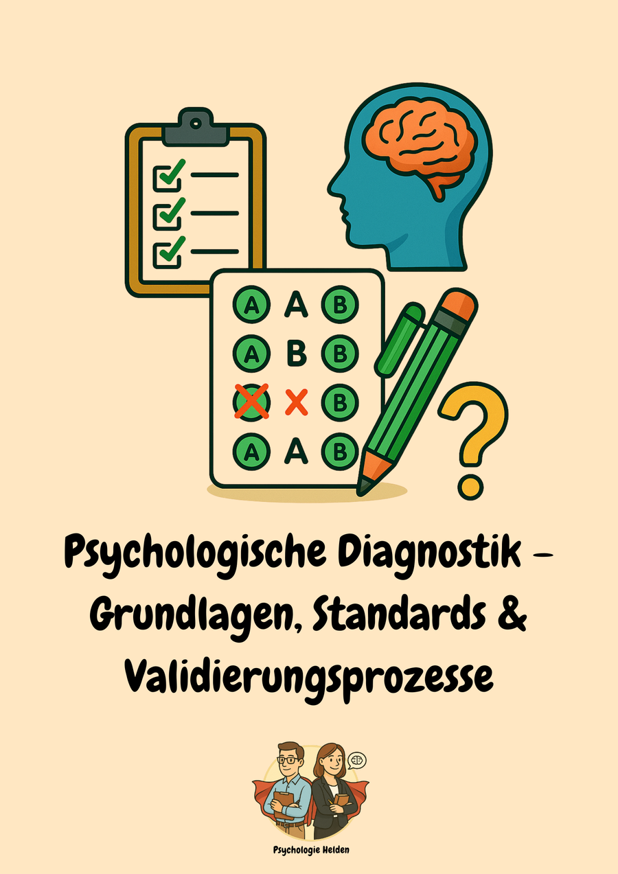 Theoretische Grundlagen, methodische Standards und psychometrische Validierungsprozesse in der psychologischen Diagnostik und Testkonstruktion – Bild 1