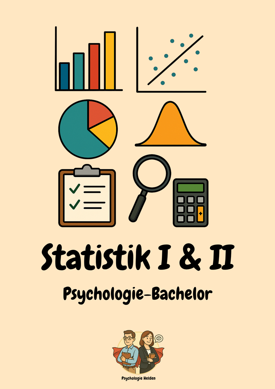 Statistik im Psychologie-Bachelor lernen – Statistik I & II – Lernskript Statistik & Methoden im Psychologie-Bachelor
