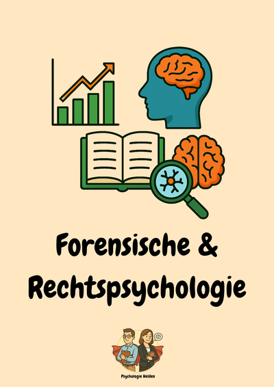 Forensische & Rechtspsychologie lernen – Gutachten & Kriminalität – Lernskript Psychologie Master