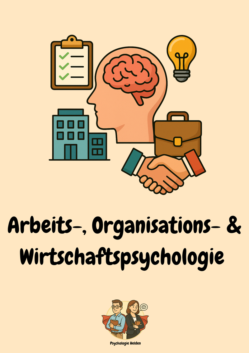 Arbeits-, Organisations- & Wirtschaftspsychologie mit Lernskripten verstehen Bild 1