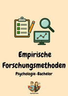 Empirische Forschungsmethoden lernen – Psychologie Bachelor