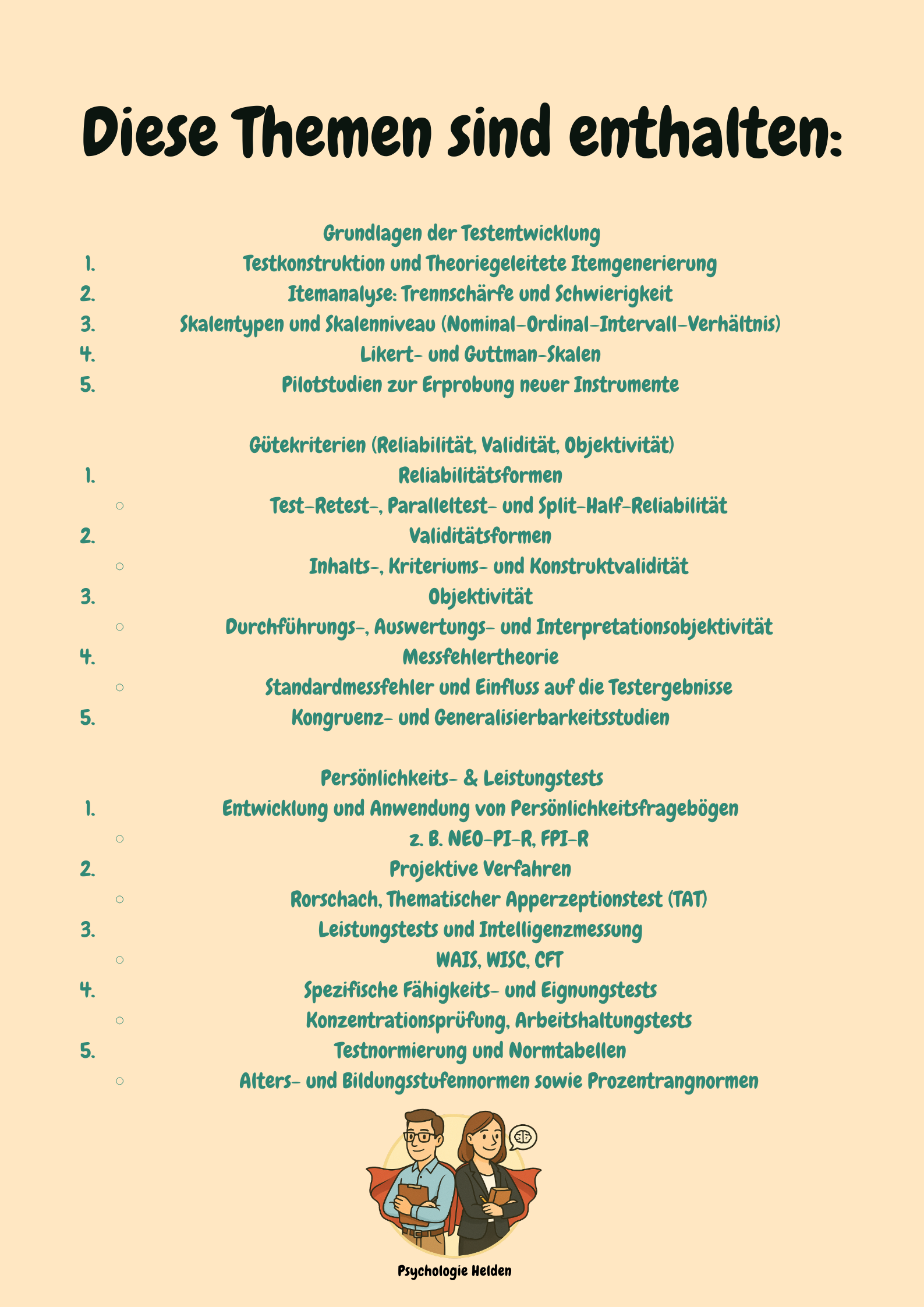 Testtheorie & Psychologische Diagnostik mit Gütekriterien, Diagnostikmethoden & Praxisbeispielen Großansicht 2