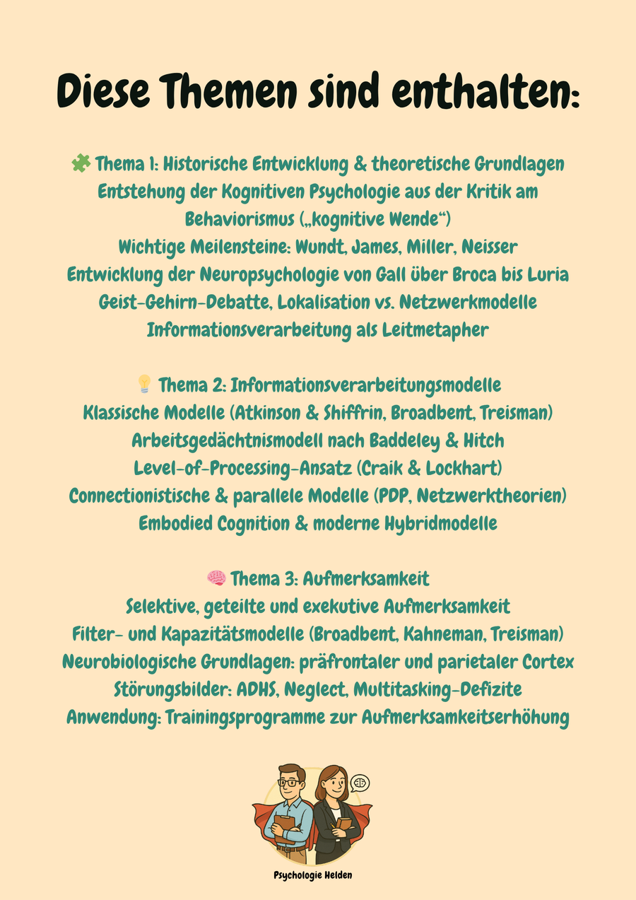 Kognitive & Klinische Neuropsychologie – Denken, Gedächtnis & Gehirn – Bild 2