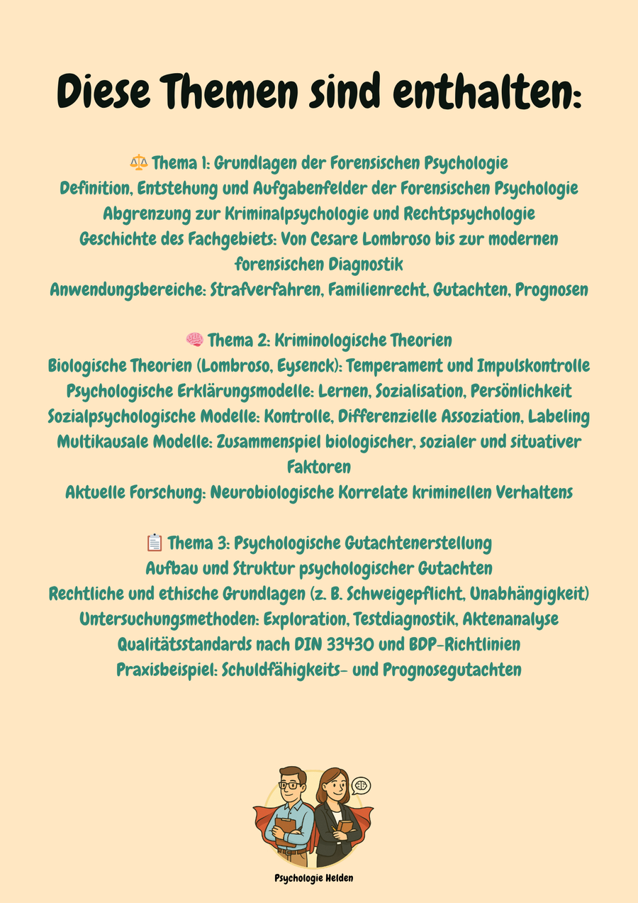 Forensische & Rechtspsychologie – Gutachten, Kriminalität & Aussagepsychologie – Bild 3