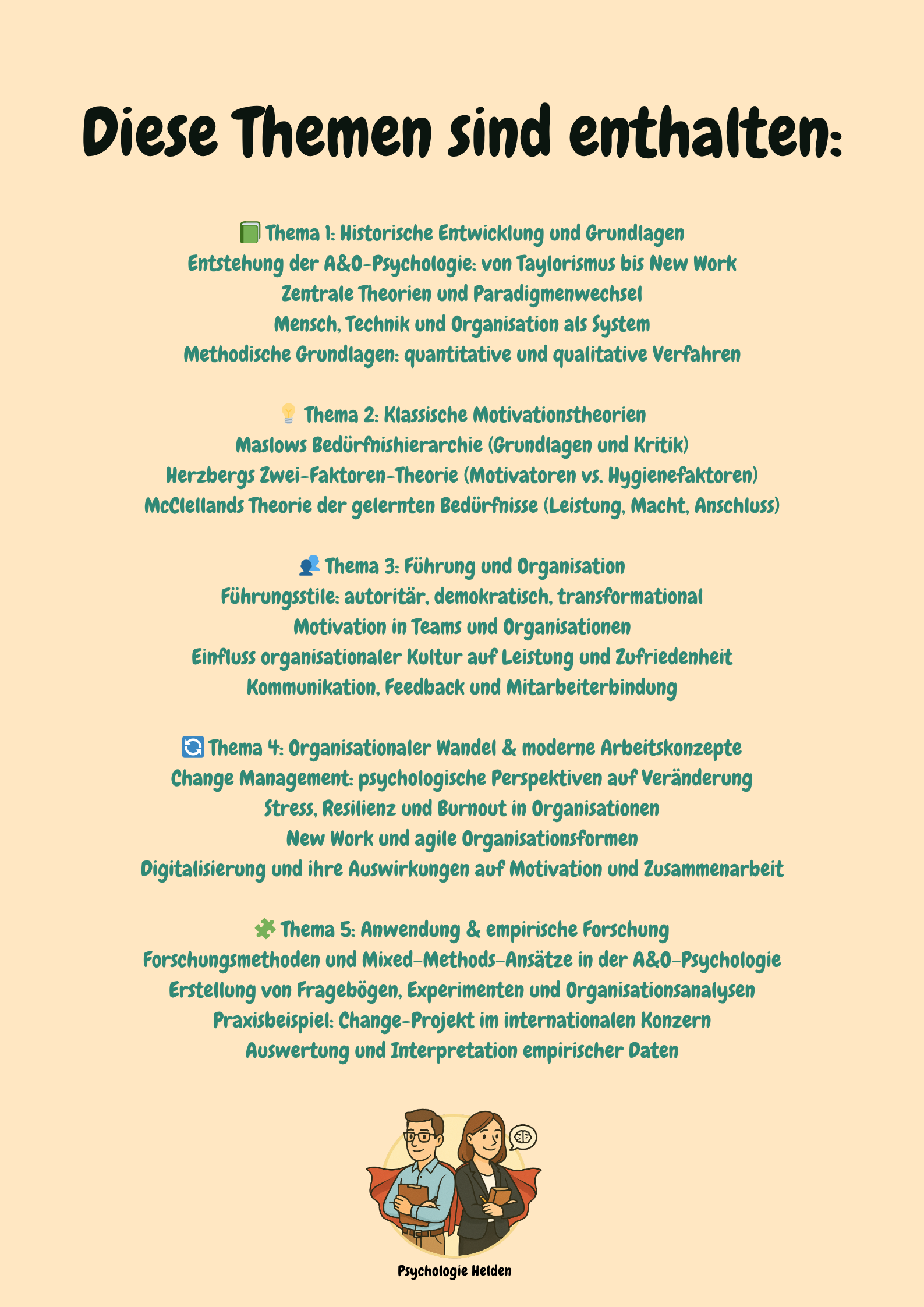 Arbeits- und Organisationspsychologie: Theorien zu Motivation & Führung – Großansicht 2