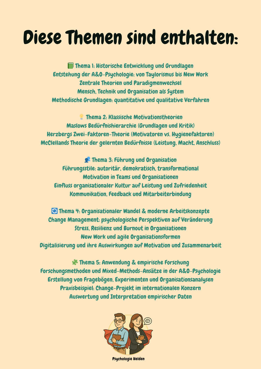 Arbeits- und Organisationspsychologie: Theorien zu Motivation & Führung – Bild 2