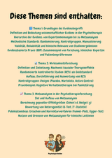 Evidenzbasierte Psychotherapie lernen – Verfahren & Wirksamkeit
