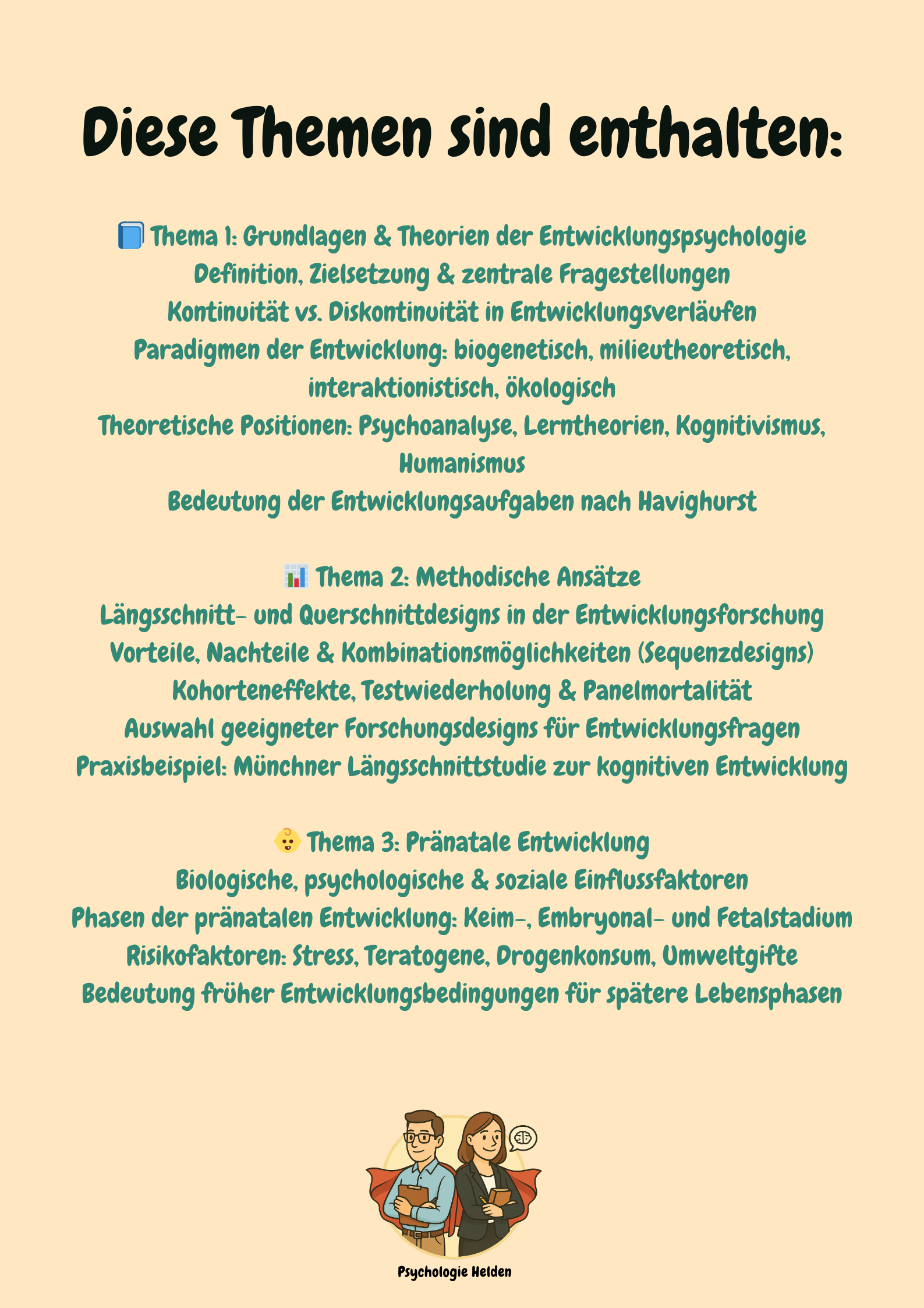 Entwicklungspsychologie über die Lebensspanne – Längsschnittliche Analysen kognitiver, emotionaler & sozialer Entwicklungsprozesse