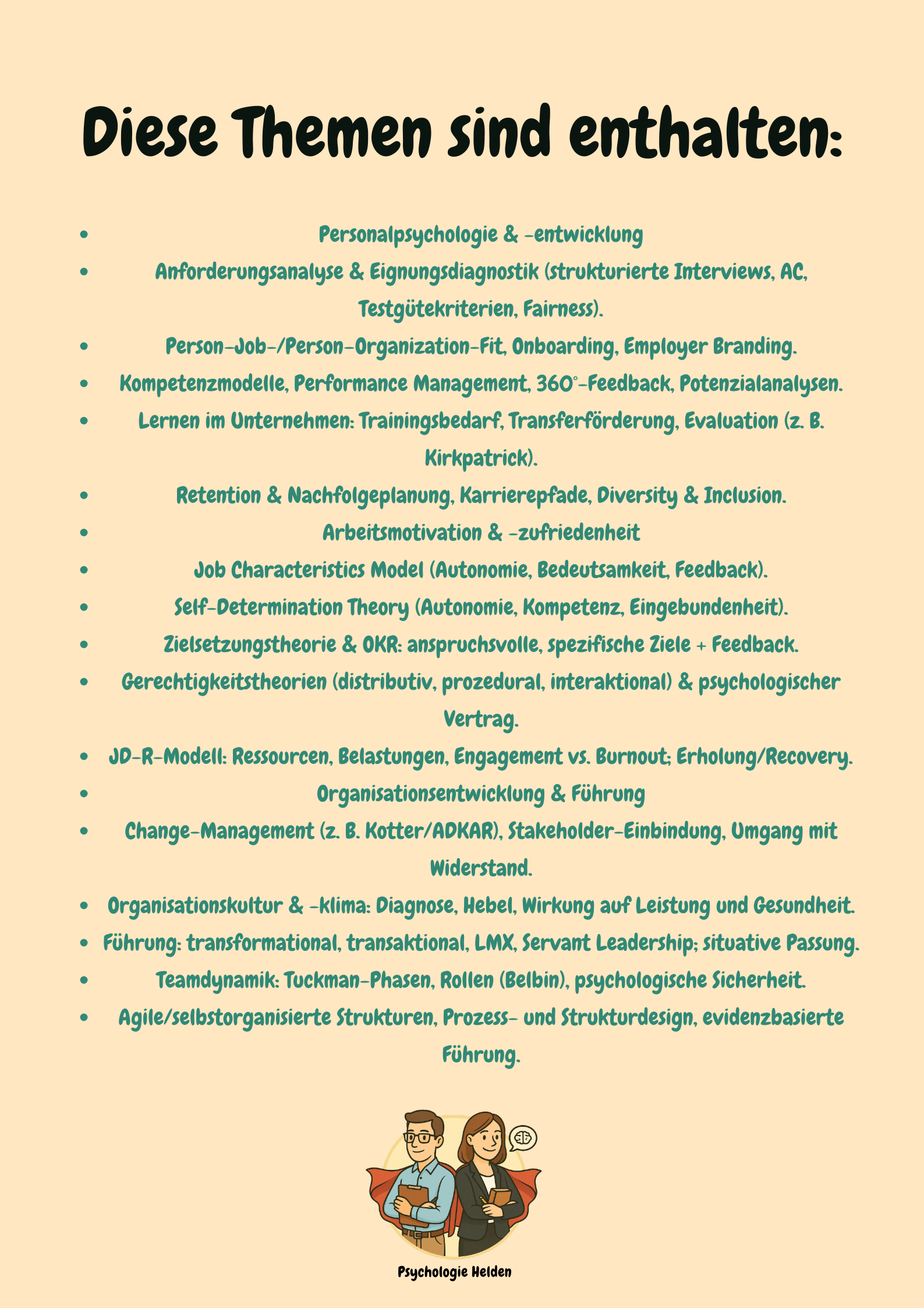 Arbeits-, Organisations- & Wirtschaftspsychologie mit Lernskripten verstehen Großansicht 2
