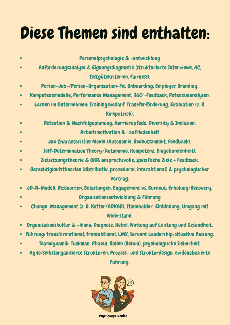 Arbeits-, Organisations- & Wirtschaftspsychologie mit Lernskripten verstehen Bild 2