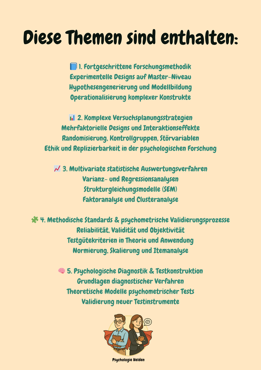 Premiumkurs Master Psychologie – Komplettpaket mit Thesis-Guide & Praktikum – Bild 3