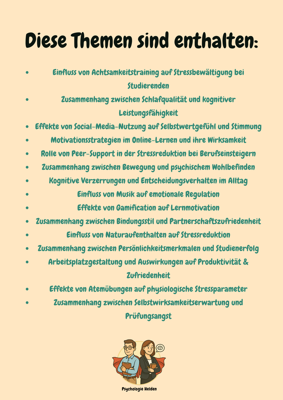 Komplettpaket Bachelorarbeit: Forschung, Schreiben & Bestehen – Bachelor Psychologie Vorschau 2