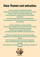 KI in der Psychologie lernen – Datenanalyse, Chancen & Grenzen