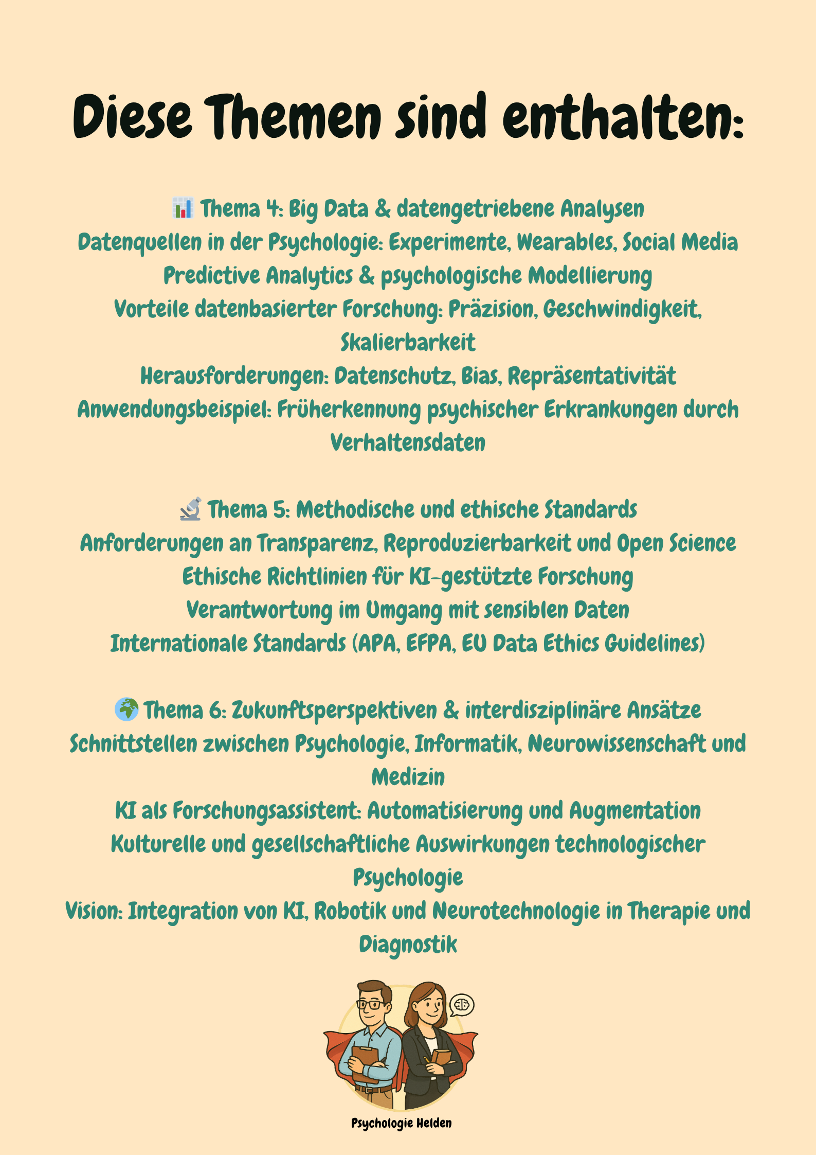 Innovationen in der Psychologie – KI, Datenanalyse & Zukunft