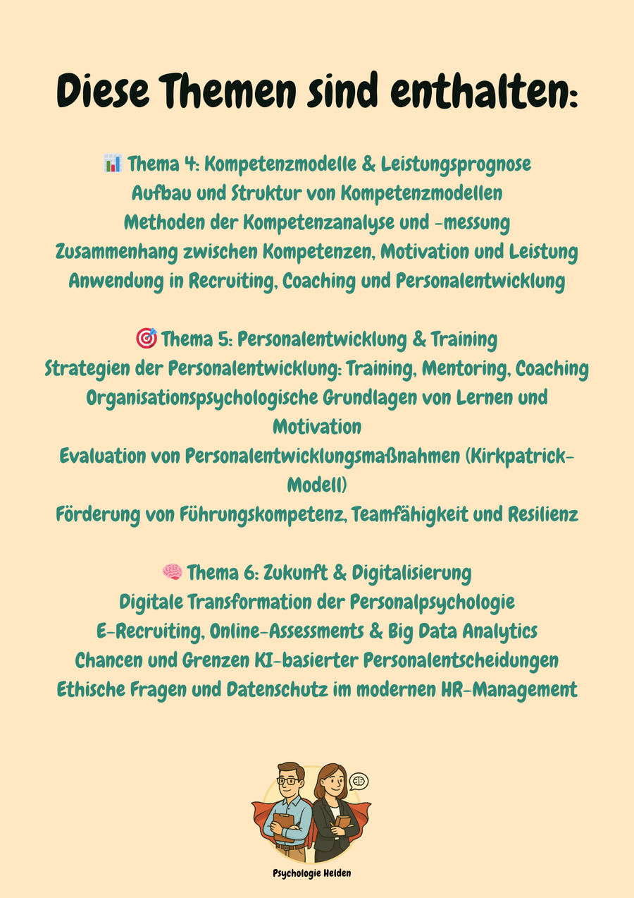 Personalpsychologie – Eignungsdiagnostik & Personalentwicklung – Bild 3