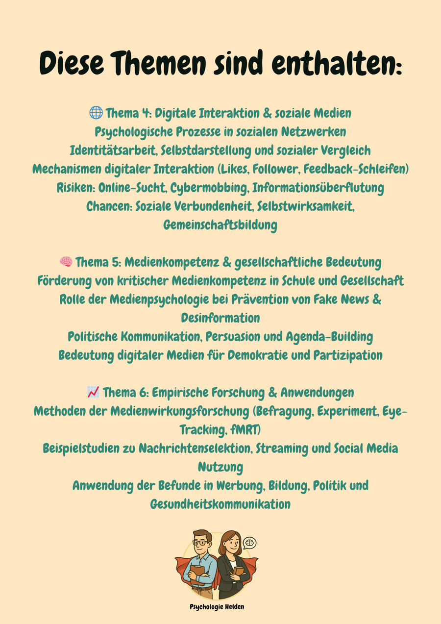 Medien- & Kommunikationspsychologie – Theorien & Medienwirkung – Bild 3