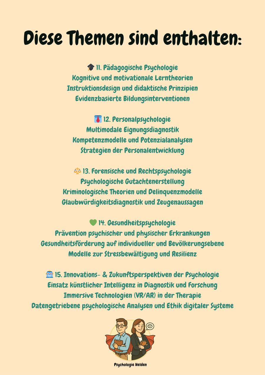 Premiumkurs Master Psychologie – Komplettpaket mit Thesis-Guide & Praktikum – Bild 5