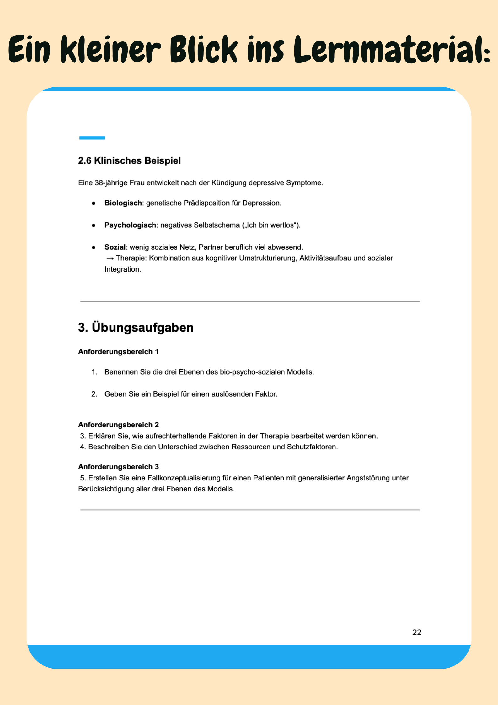 Klinische Psychologie & Psychotherapie mit Lernskripten lernen Großansicht 5