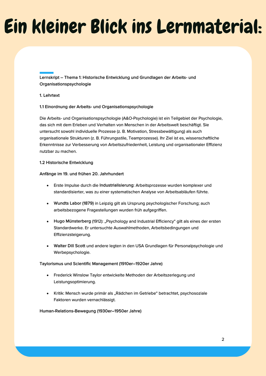 Arbeits- und Organisationspsychologie: Theorien zu Motivation & Führung – Bild 5