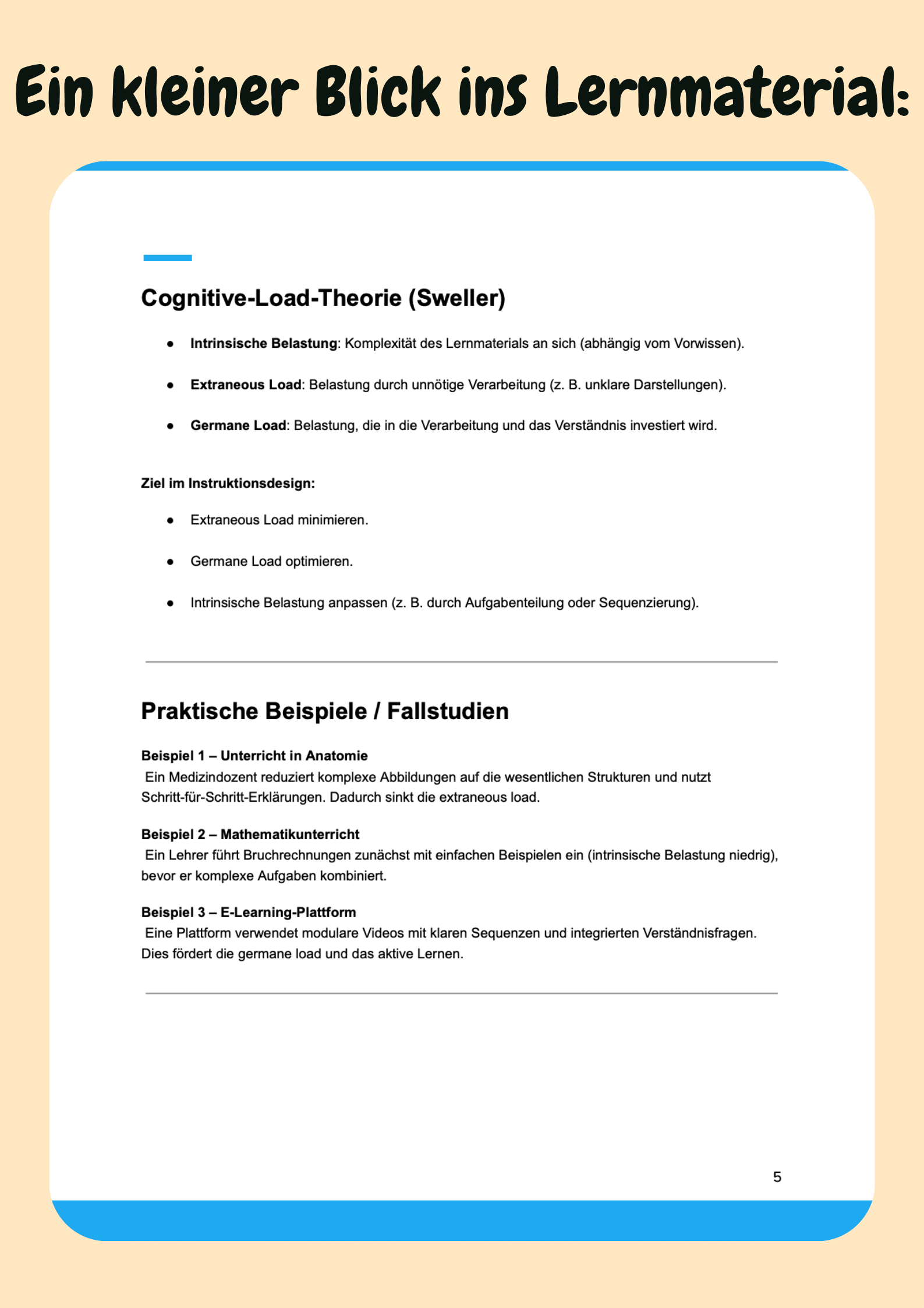 Pädagogische Psychologie mit Fallbeispielen, Aufgaben & Lösungen