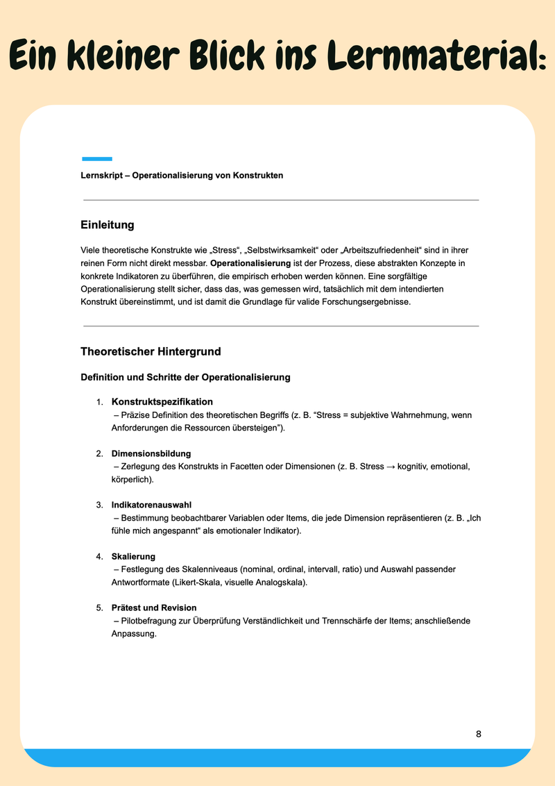 Empirische Forschungsmethoden im Psychologie-Bachelor Bild 5