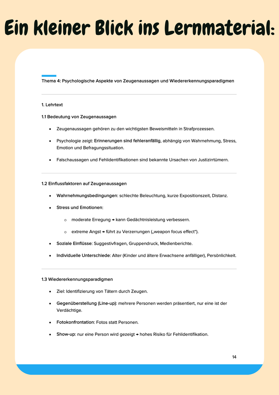 Forensische & Rechtspsychologie – Gutachten, Kriminalität & Aussagepsychologie – Bild 7