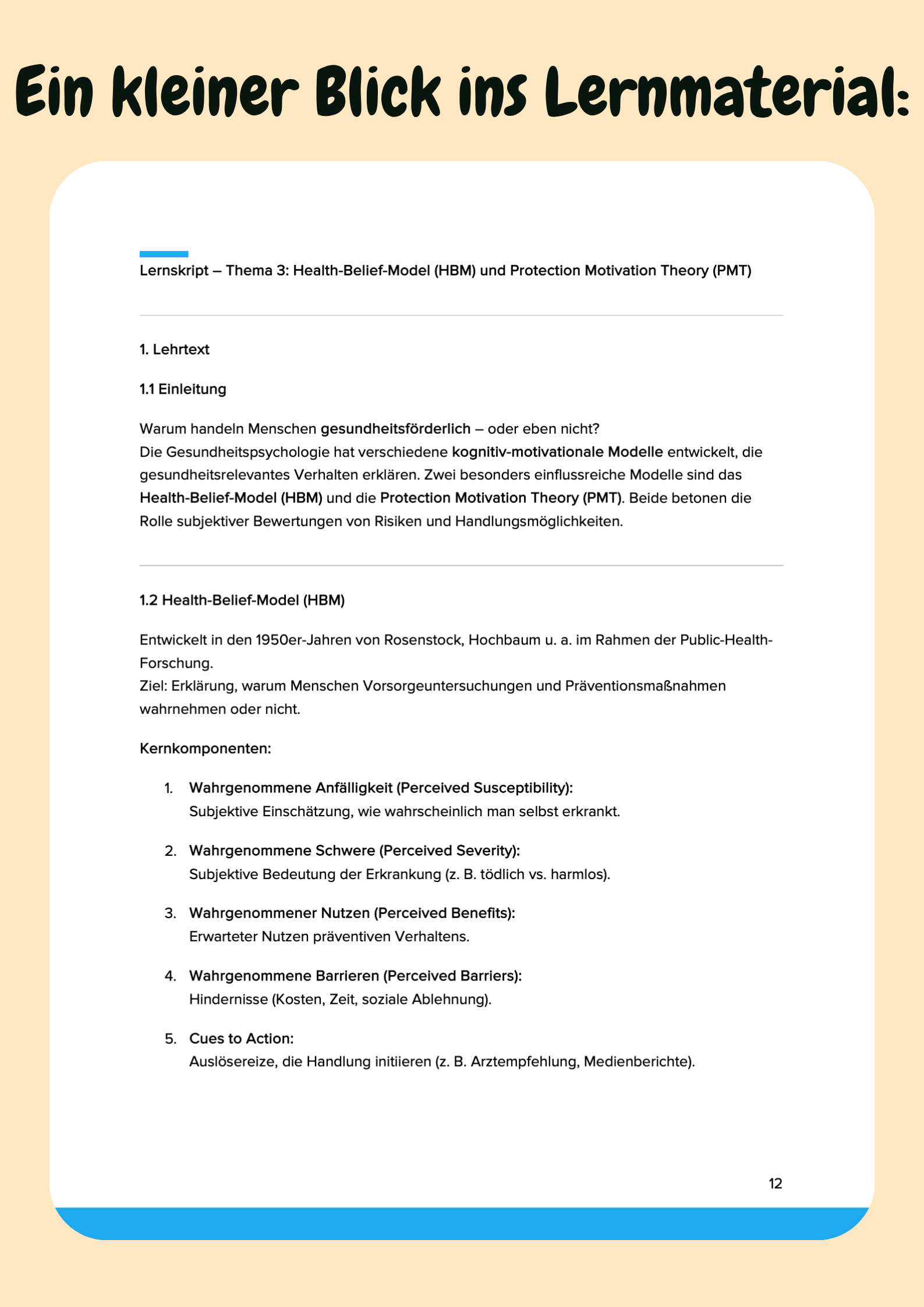 Gesundheitspsychologie – Prävention, Modelle & Interventionen – Großansicht 6