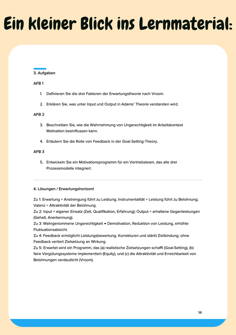 Arbeits- und Organisationspsychologie: Theorien zu Motivation & Führung – Bild 6