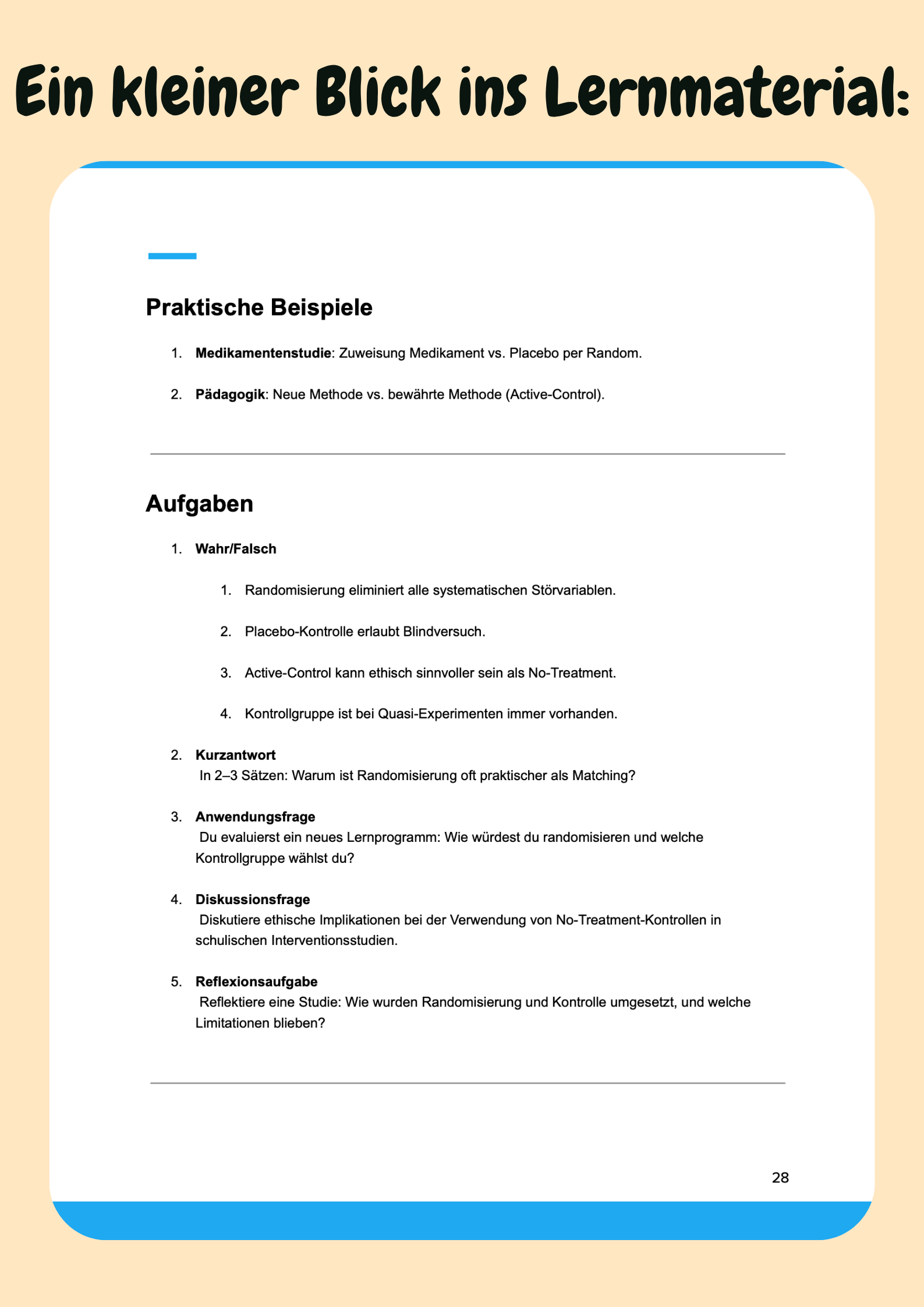 Empirische Forschungsmethoden im Psychologie-Bachelor Großansicht 6
