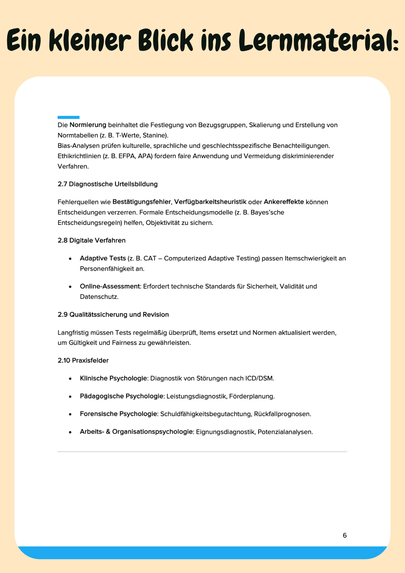 Methodische Standards & Validierungsprozesse in der Psychologie Großansicht 6