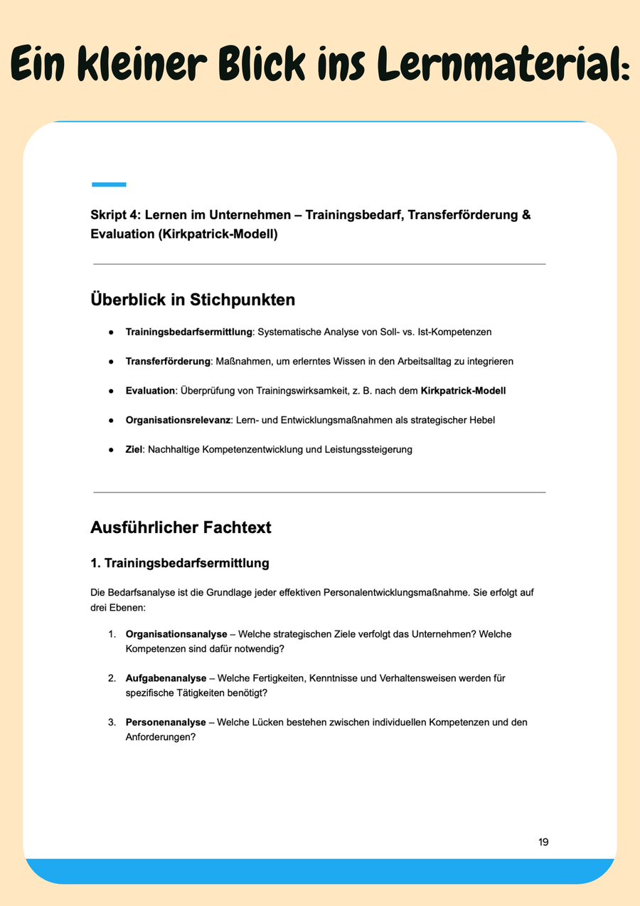 Arbeits-, Organisations- & Wirtschaftspsychologie mit Lernskripten verstehen – Bachelor Psychologie Vorschau 5