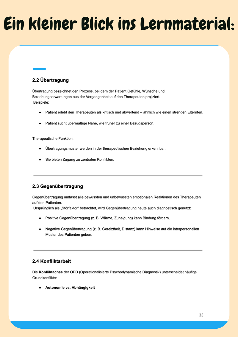 Klinische Psychologie & Psychotherapie mit Lernskripten lernen Bild 6