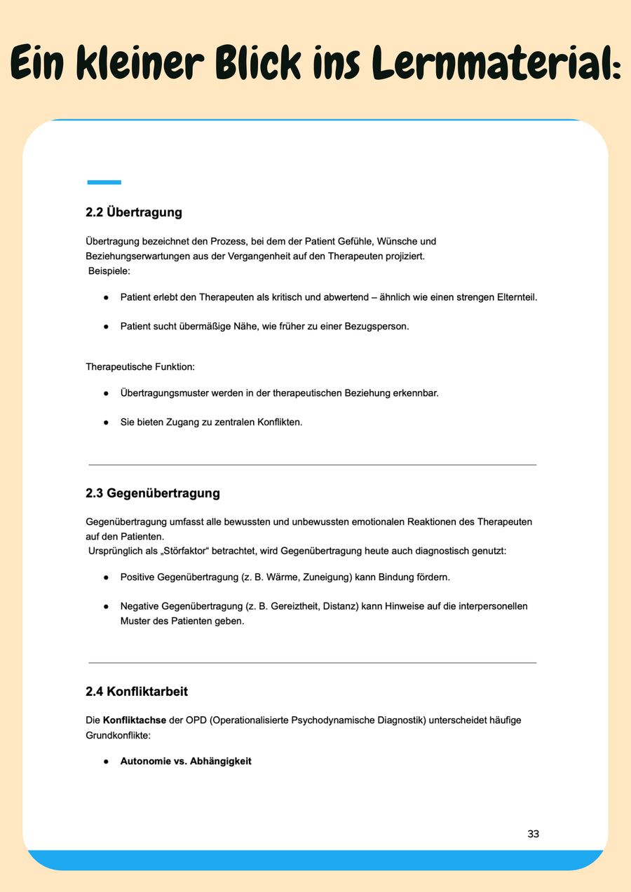 Klinische Psychologie & Psychotherapie mit Lernskripten lernen – Bachelor Psychologie Vorschau 6