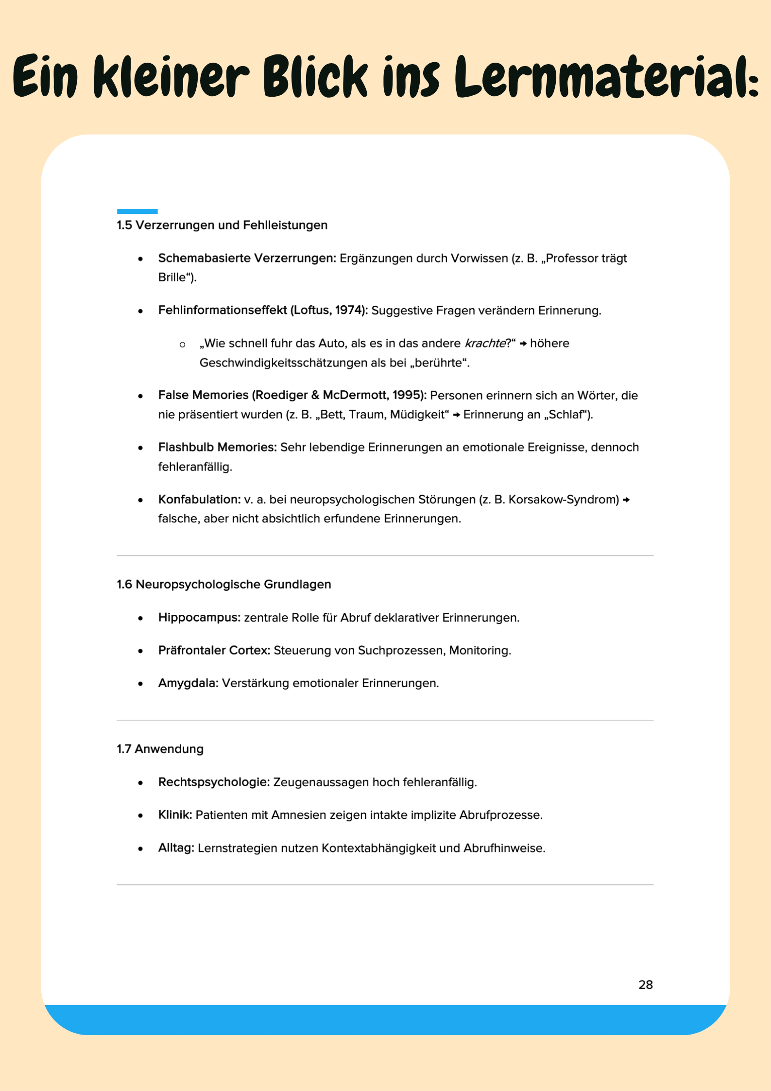 Kognitive & Klinische Neuropsychologie – Denken, Gedächtnis & Gehirn – Großansicht 6