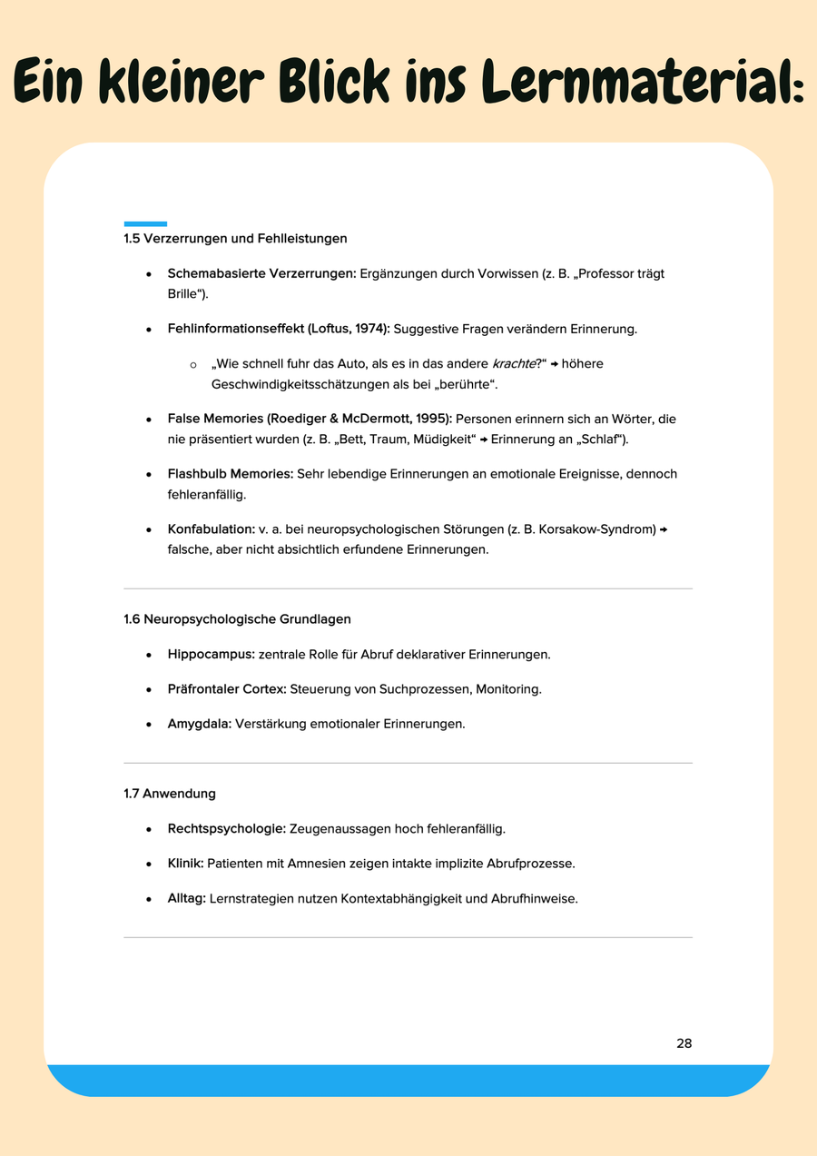 Kognitive & Klinische Neuropsychologie – Denken, Gedächtnis & Gehirn – Bild 6