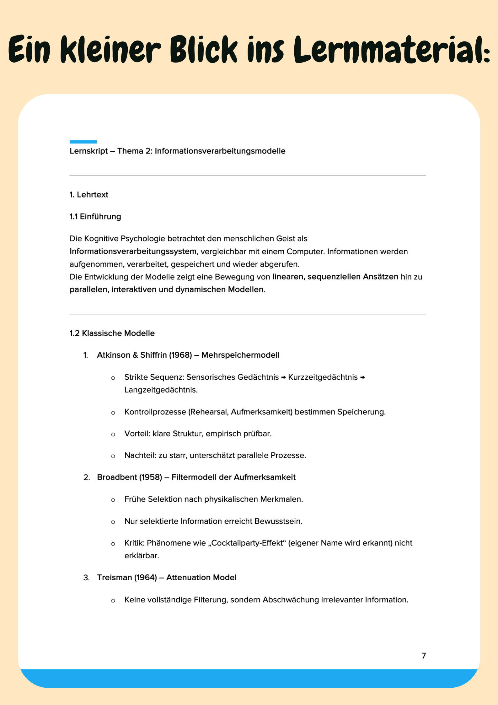 Kognitive & Klinische Neuropsychologie – Denken, Gedächtnis & Gehirn – Großansicht 7