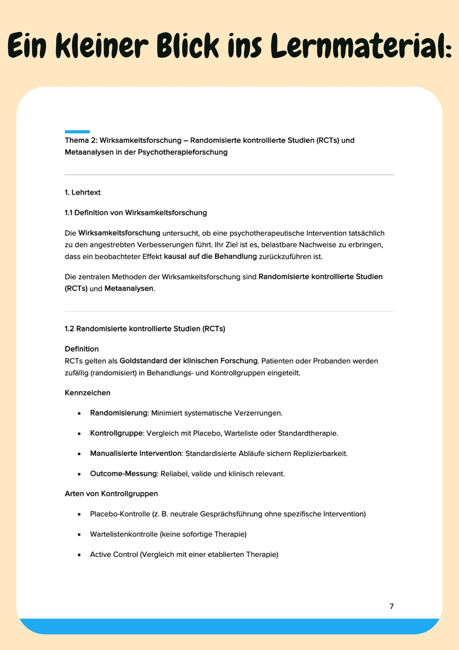 Evidenzbasierte psychotherapeutische Verfahren & Interventionsansätze – Bild 6
