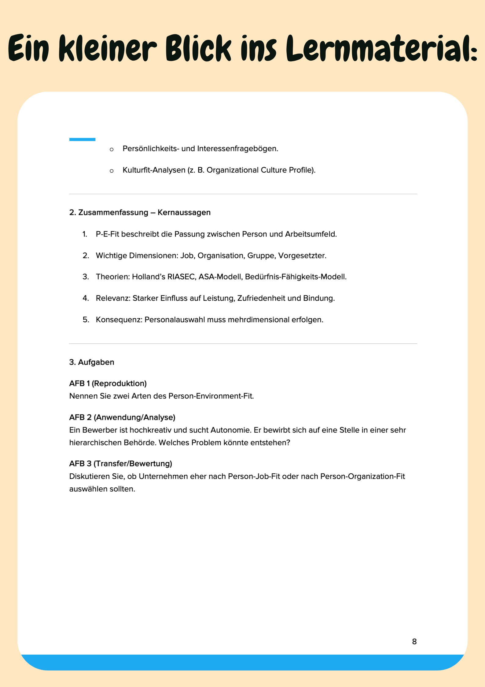 Personalpsychologie – Eignungsdiagnostik & Personalentwicklung – Großansicht 6
