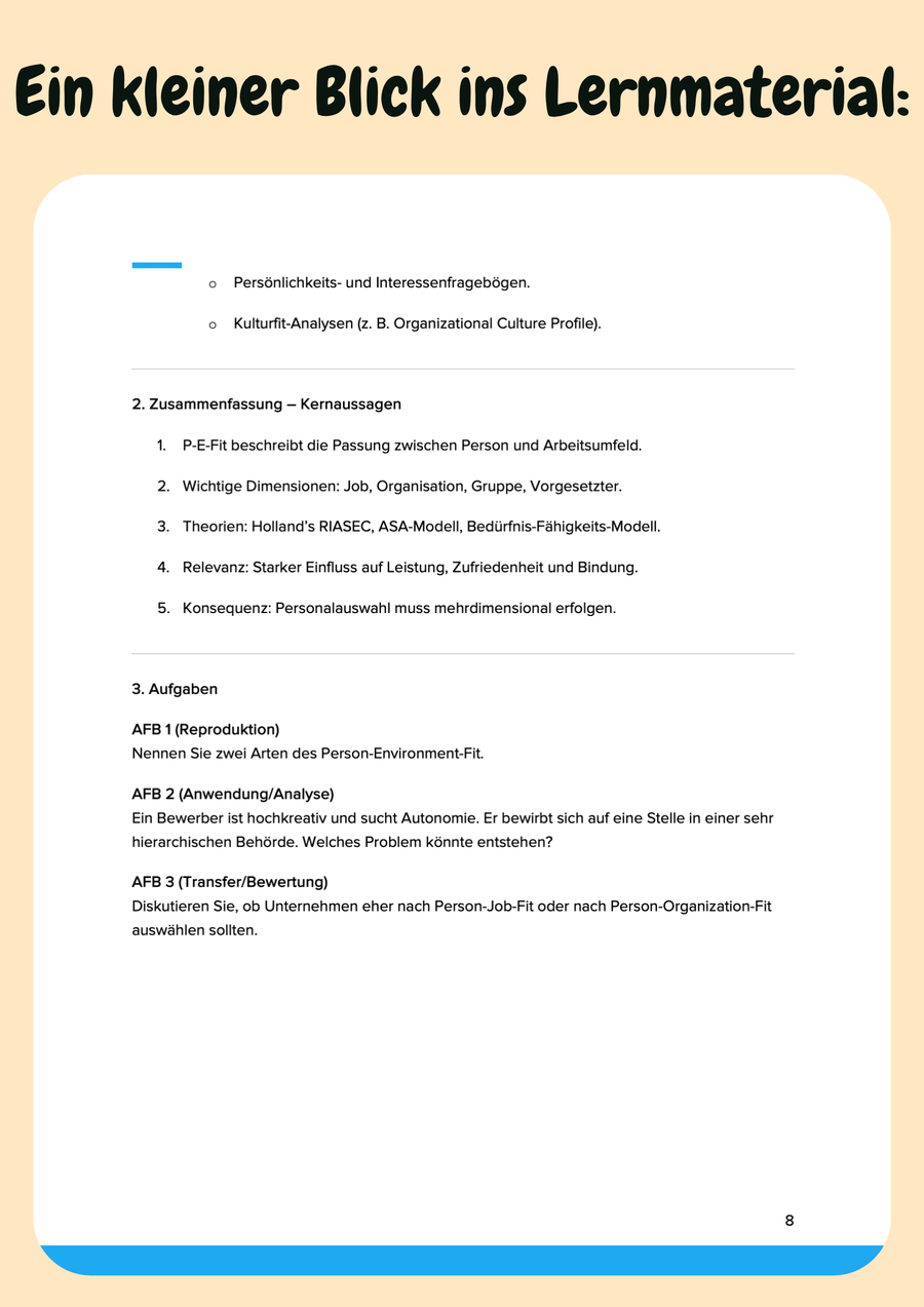 Personalpsychologie – Eignungsdiagnostik & Personalentwicklung – Bild 6