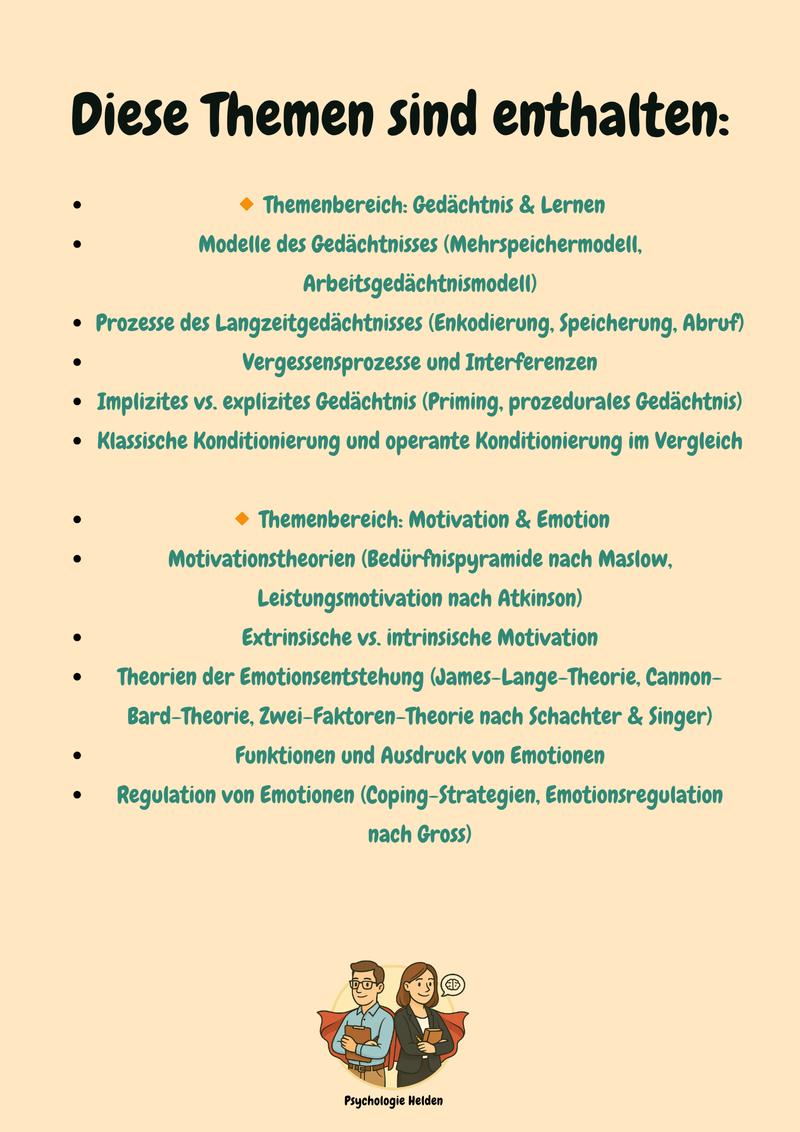 Das Premium Komplettpaket für den Psychologie-Bachelor - Alle Themen, Alle Materialien (+ Zusatzkurse) Bild 14