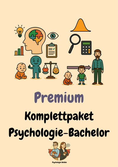 Das Premium Komplettpaket für den Psychologie-Bachelor - Alle Themen, Alle Materialien (+ Zusatzkurse)