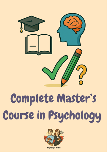 Complete Master’s Course in Psychology – 15 Modules | 1,000+ Pages