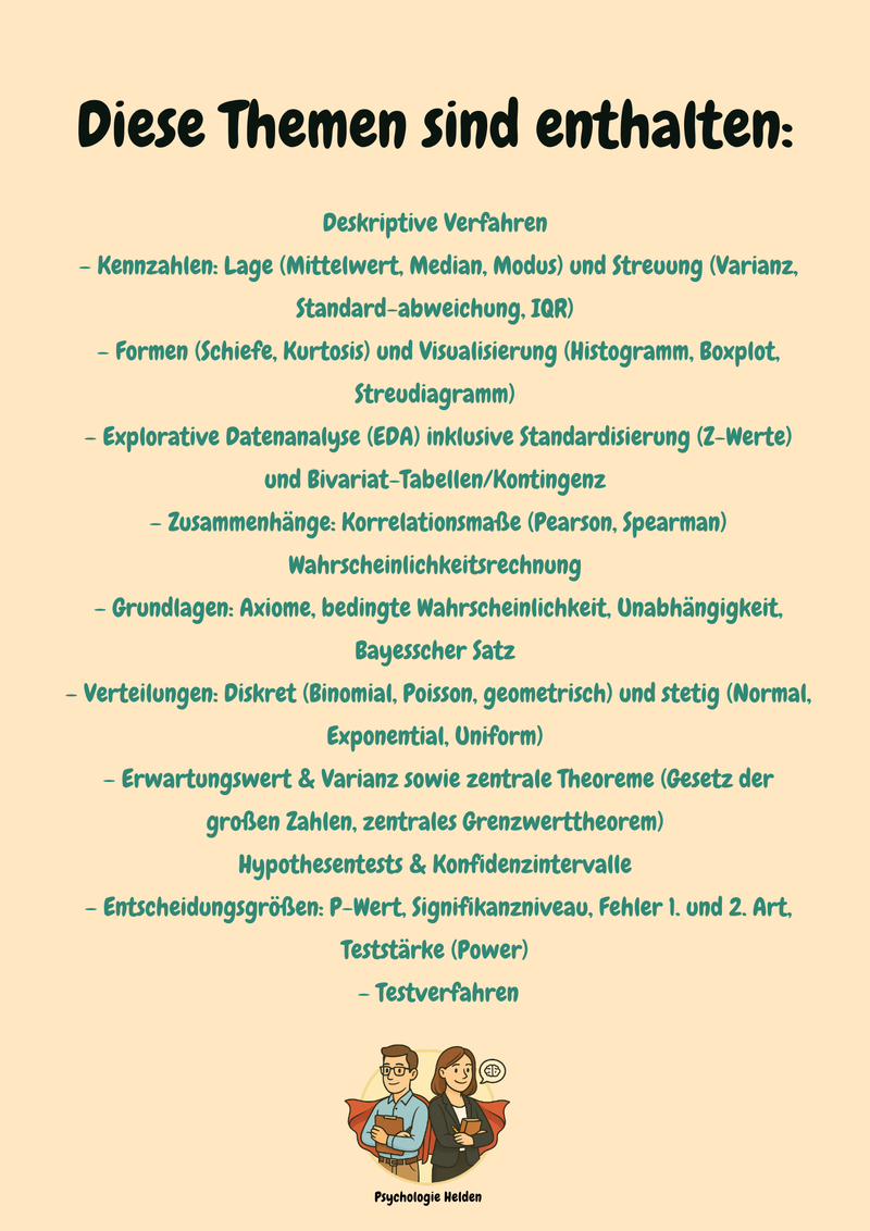 Statistik I & II im Psychologie-Bachelor – Einfach Lernen! Bild 3